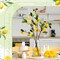 13 Pcs Faux Fruit Decoration Set Includes 3 Pcs 31.5 Inch Artificial Lemon Branch 10 Pcs 3 x 2